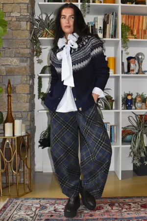 Ferguson Fair Isle Cardigan Navy